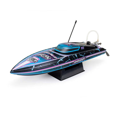 Pro Boat Recoil 2 18 inch Self-Righting Brushless Deep-V RC Boat Shreddy Black PRB08053T1